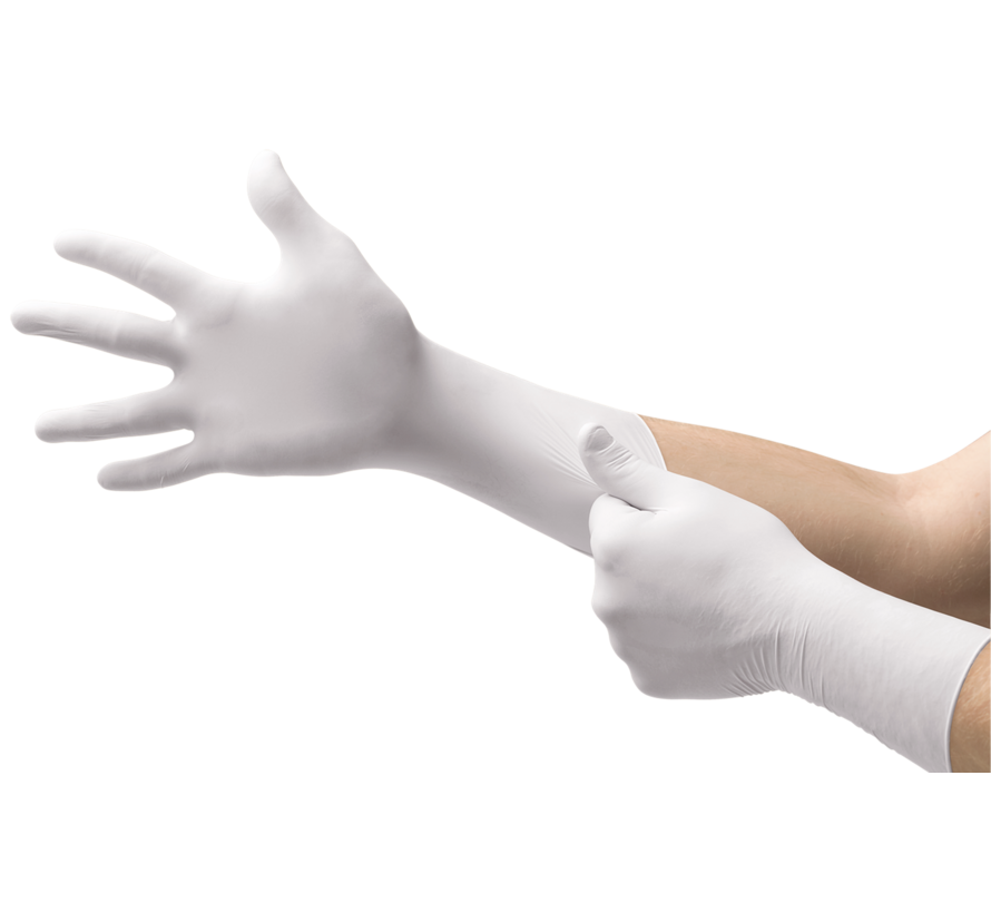 Steriele Ansell TouchNTuff 83-500 cleanroom handschoenen 300 mm Polyisopreen  wit - 200 paar
