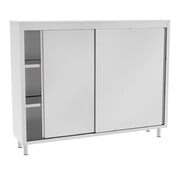ProCleanroom Stainless steel cabinet with sliding doors PREMIUM