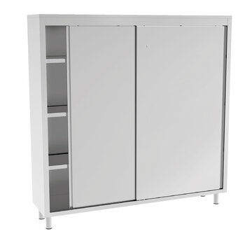 ProCleanroom Stainless steel cabinet with sliding doors PREMIUM