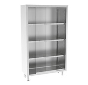 ProCleanroom RVS kast met glazen schuifdeuren  - PREMIUM