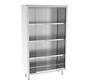 RVS kast met glazen schuifdeuren 200 cm hoog  - PREMIUM
