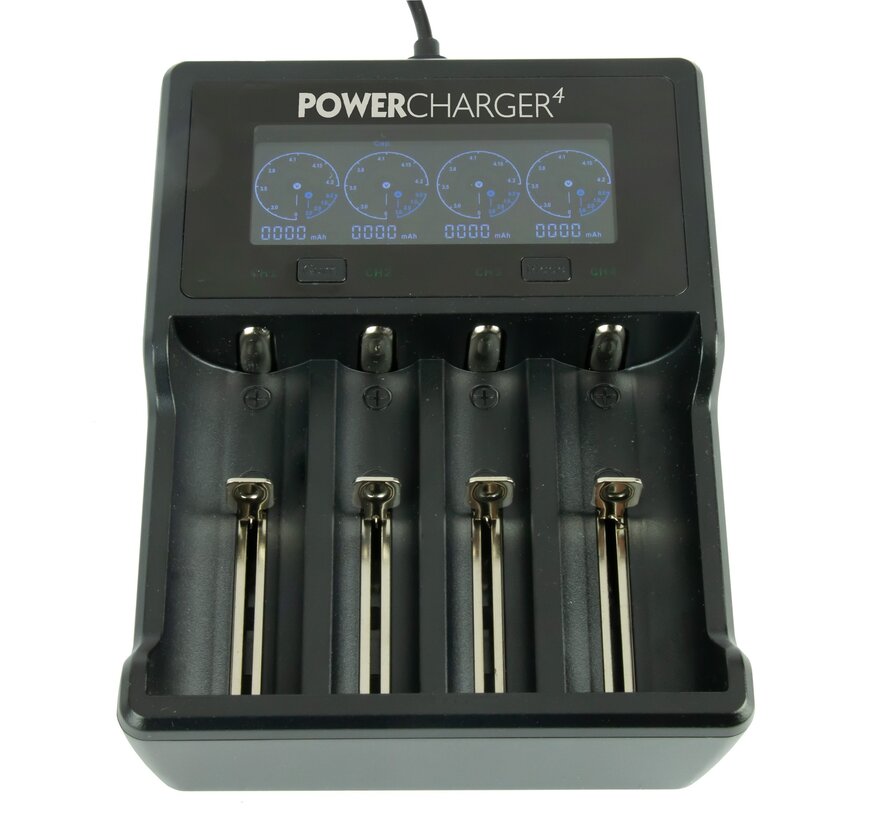 PowerCharger4 – Viervoudige Batterijlader voor PDL-Powerlight
