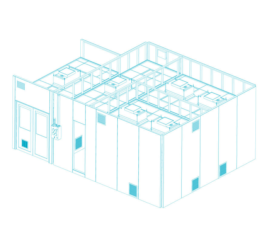 42m² HolloFlex cleanroom voor Maxon Motor Benelux