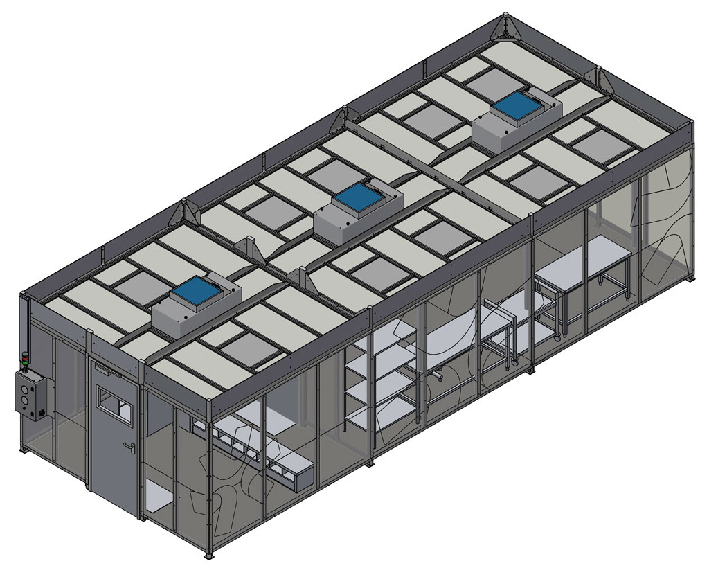 36m²  Modulaire cleanroom voor Getinge Applikon — 1