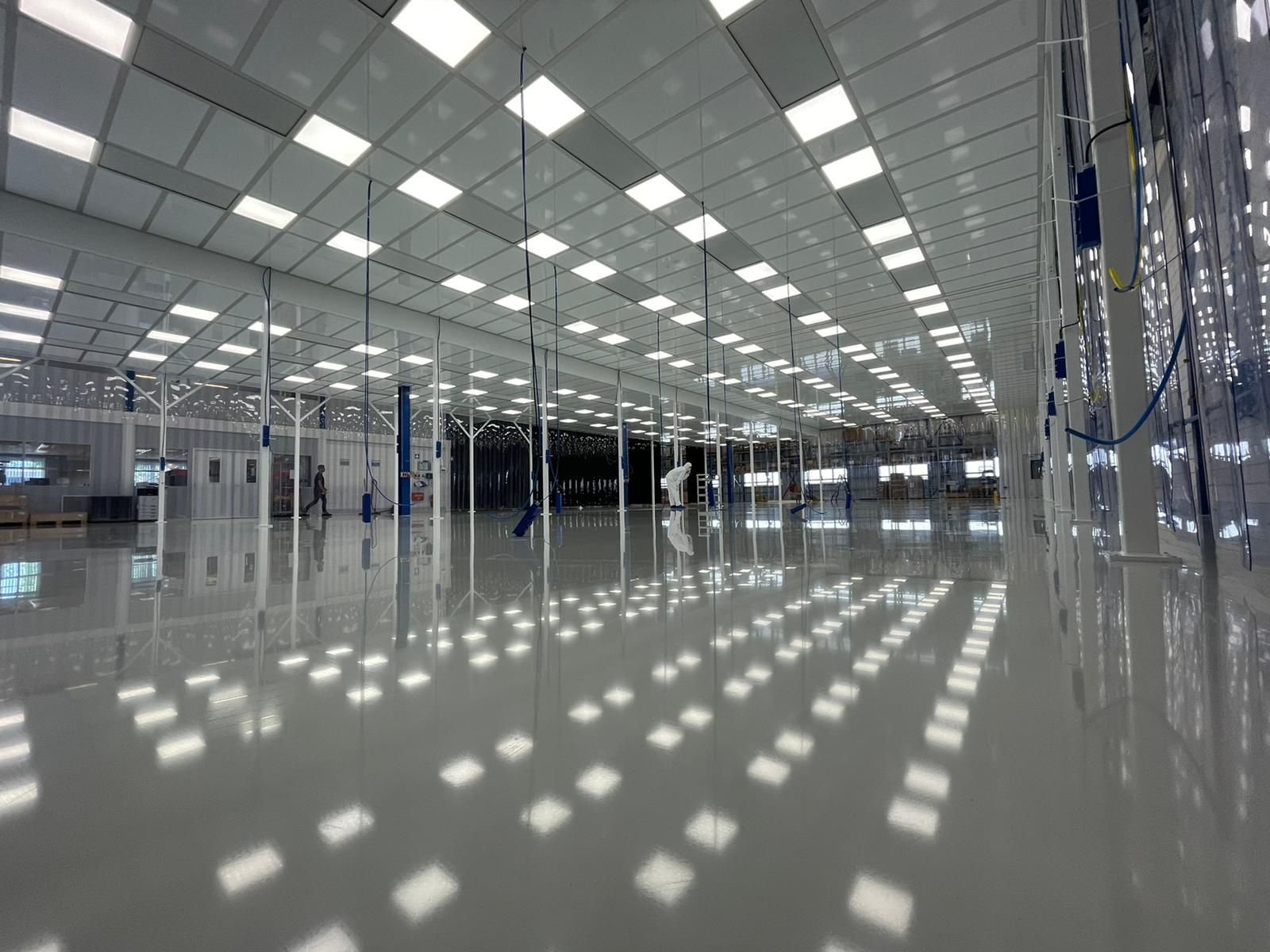 2500m²  Modulaire softwall cleanrooms voor VDL-ETG — 2