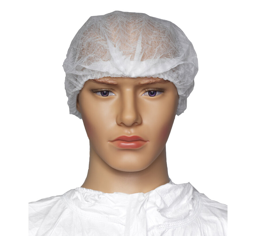 Cleanroom haarnetje type  bouffant cap