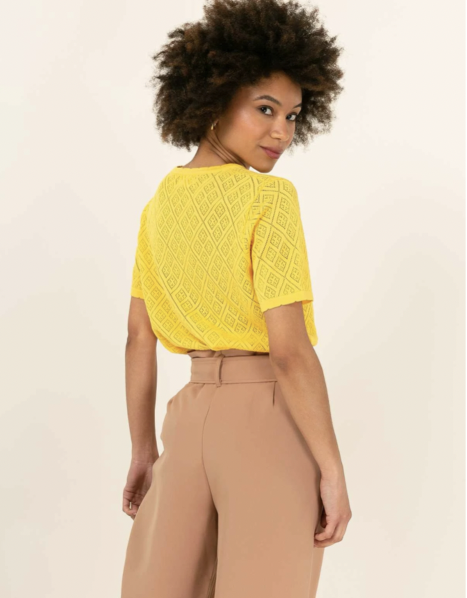 The Golden House Knitted Pull 'Ivany' - Jaune