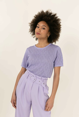 The Golden House Knitted Pull 'Ivany' - Violet