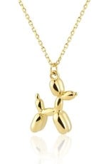 The Golden House Balloon Dog Necklace - Gold