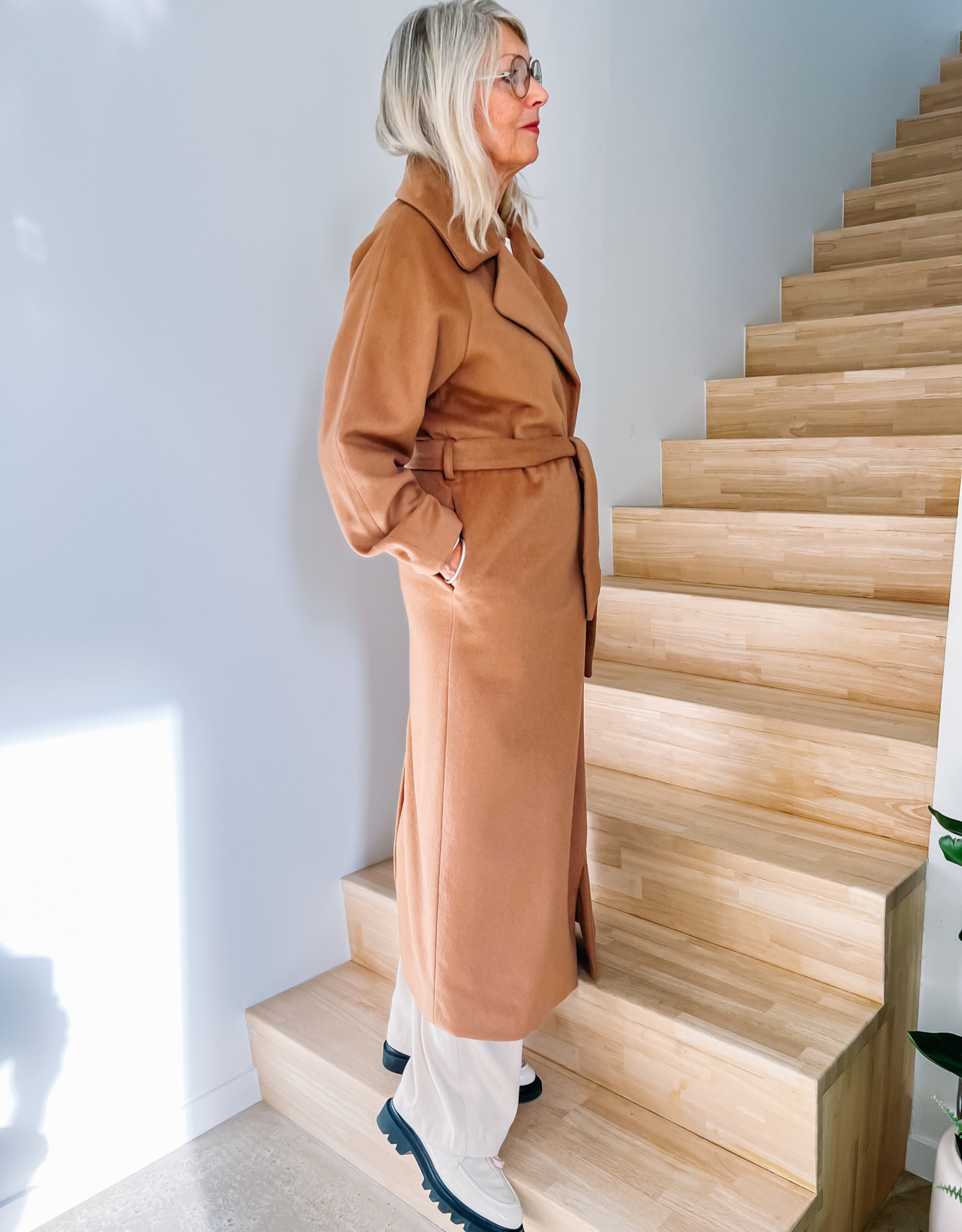 Another Label Coat 'Eleanor' - Camel Brown - Another Label