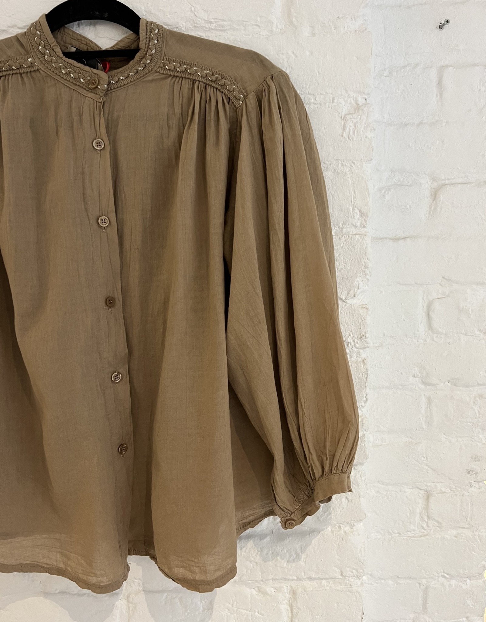 The Golden House Blouse 'Loliza' - Camel - One Size