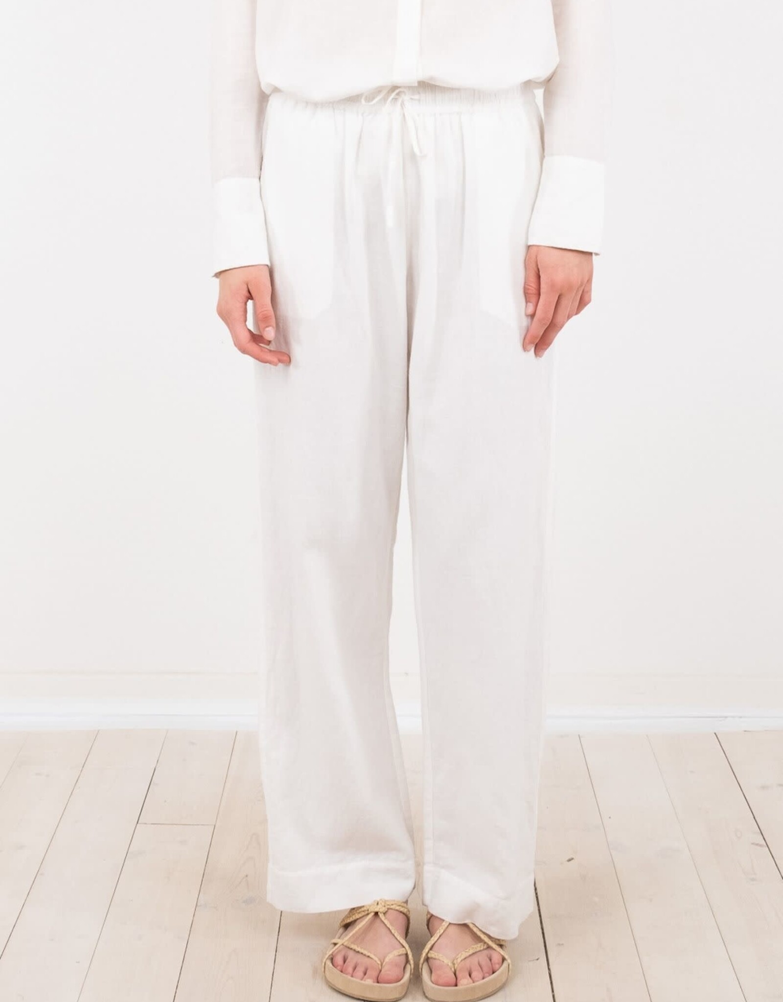 Broek 'Sonar' - White - Neo Noir