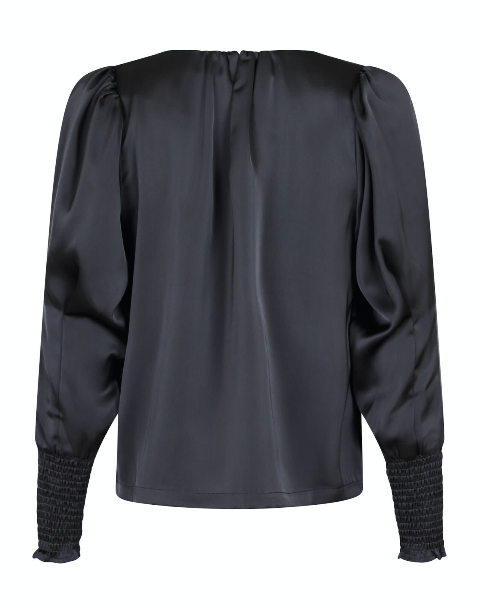 Blouse Heavy Sateen 'Camma' - Steel Grey - Neo Noir