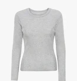 Colorful Standard T-Shirt 'Light Organic Rib LS' - Heather Grey  - Colorful Standard