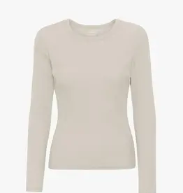 Colorful Standard T-Shirt 'Light Organic Rib LS' - Ivory White  - Colorful Standard