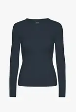 Colorful Standard T-Shirt 'Light Organic Rib LS' - Navy Blue  - Colorful Standard Colorful Standard T-Shirt 'Light Organic Rib LS' - Navy Blue  - Colorful Standard