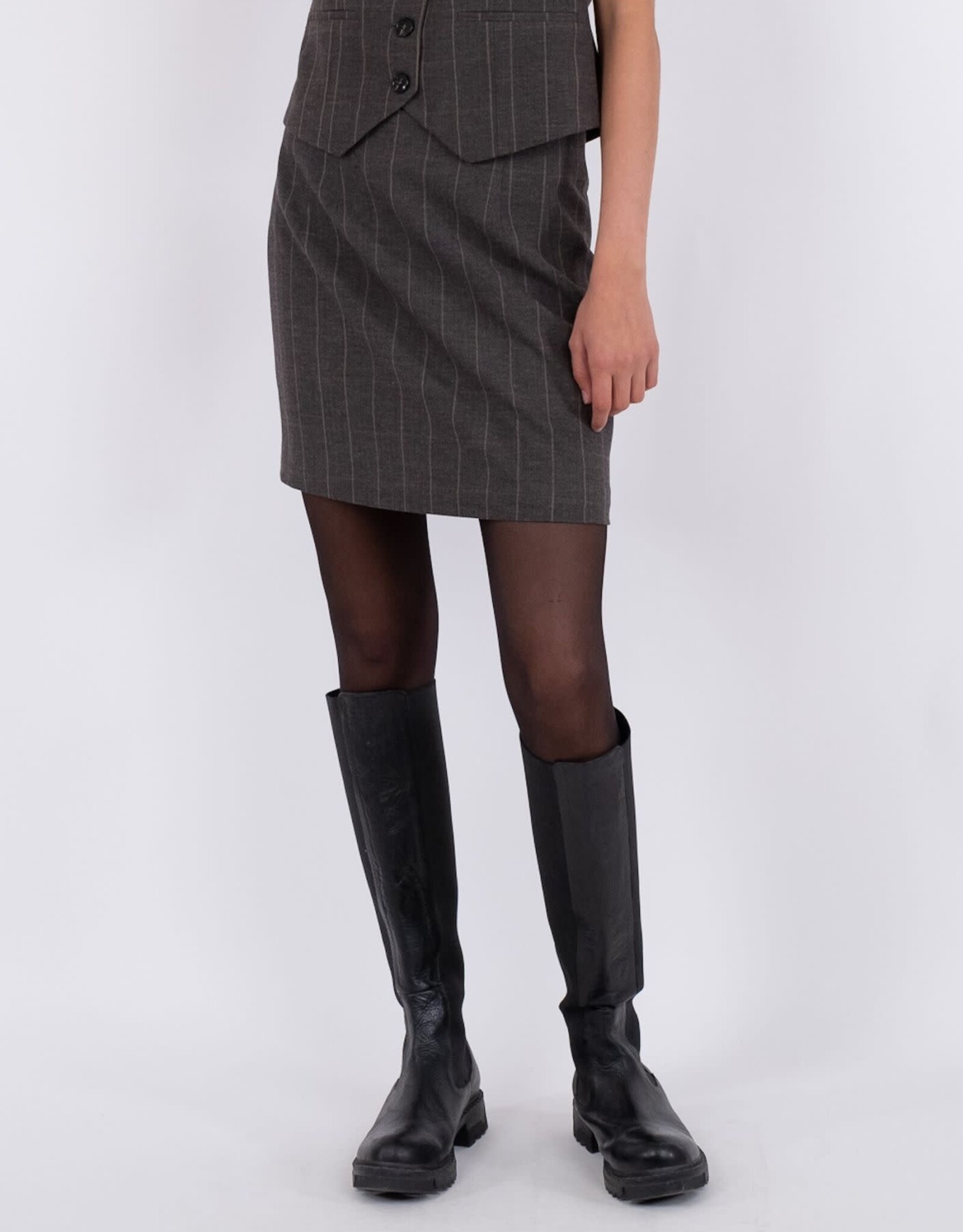 Rok Soft Check 'Helmine' - Dark Grey - Neo Noir