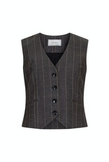 Gilet Soft Check  'Vendetta' - Dark Grey - Neo Noir