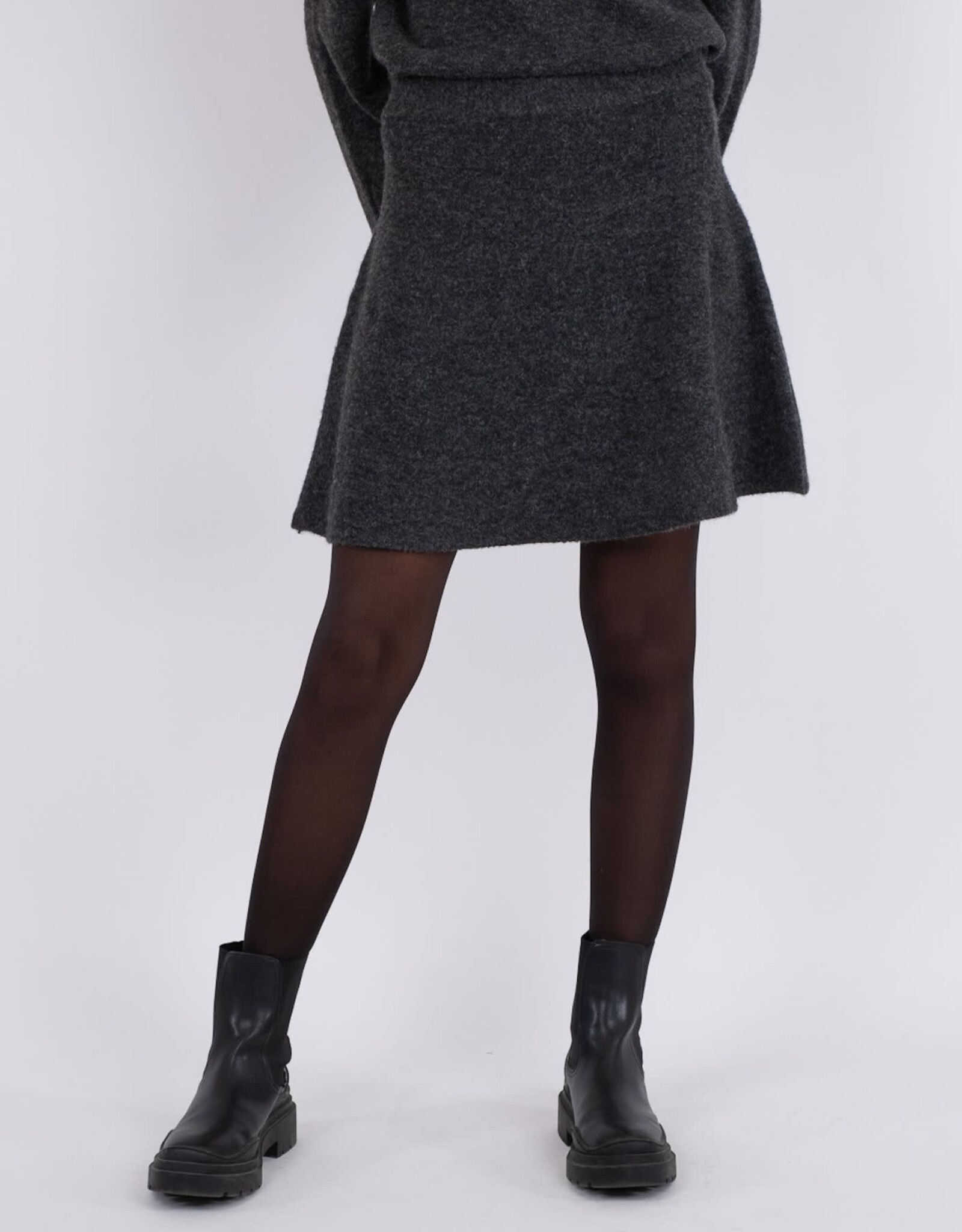 Rok Knit 'Gisa' - Antracit - Neo Noir