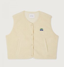 American Vintage Mouwloos Vestje 'Hoktown' - Ecru - American Vintage