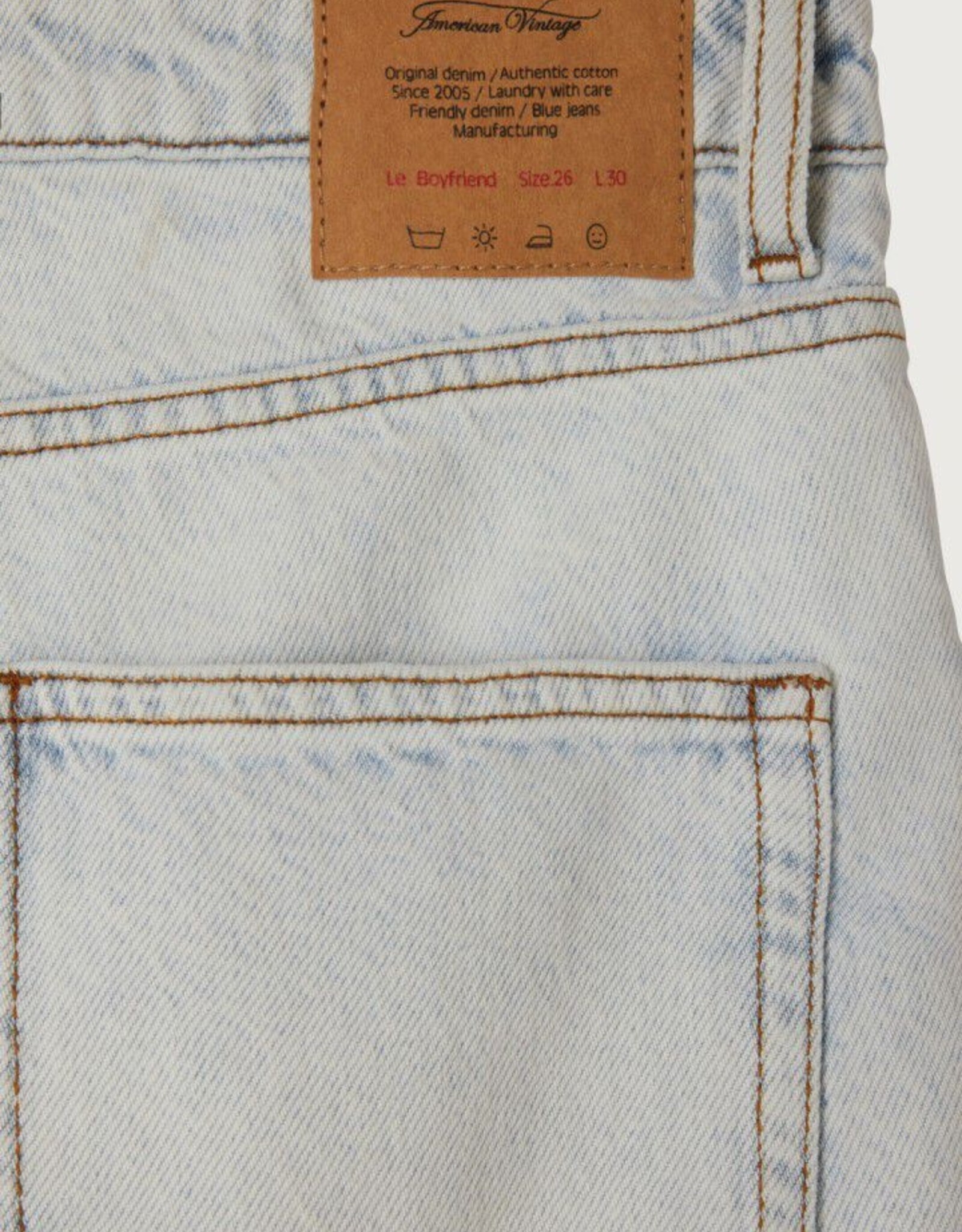 American Vintage Jeans Boyfriend  'Joybird ' - Winter Bleached - Joy11j - American Vintage