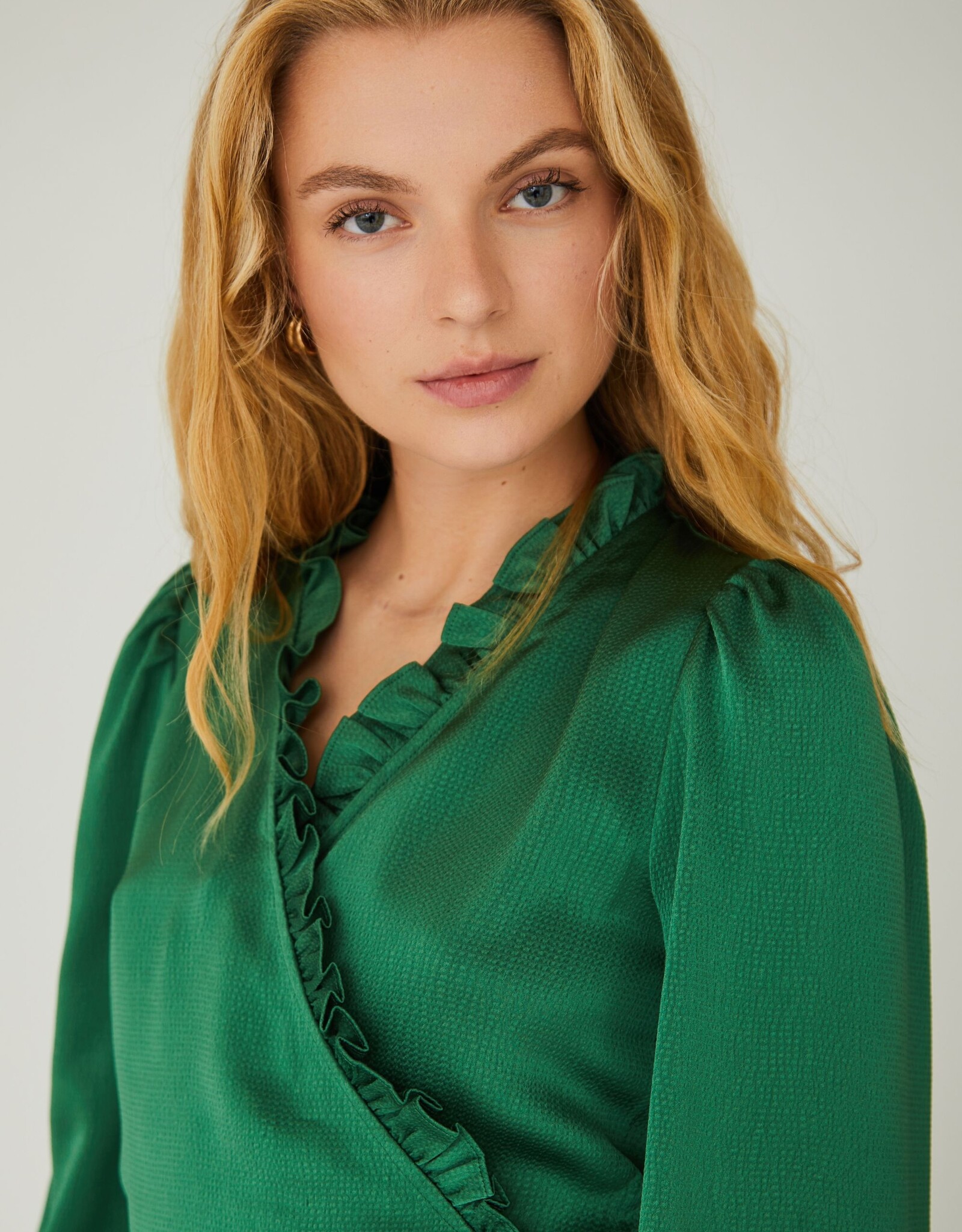 A view Blouse 'Peony' - Green - A View