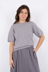 Pull Korte Mouw 'Missy' - Light Grey - Neo Noir