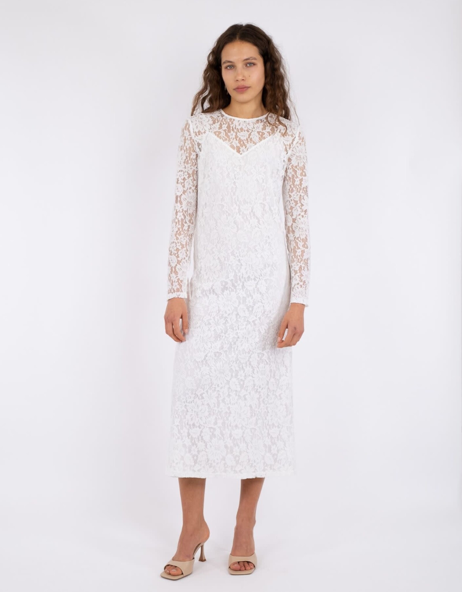 Jurk Lace 'Mary' - White - Neo Noir