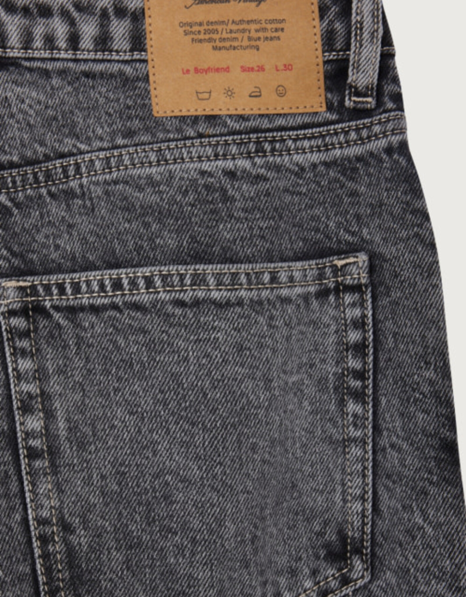 American Vintage Jeans 'Yopday' - Grey S&P- Yop11I - Boyfriend - American Vintage