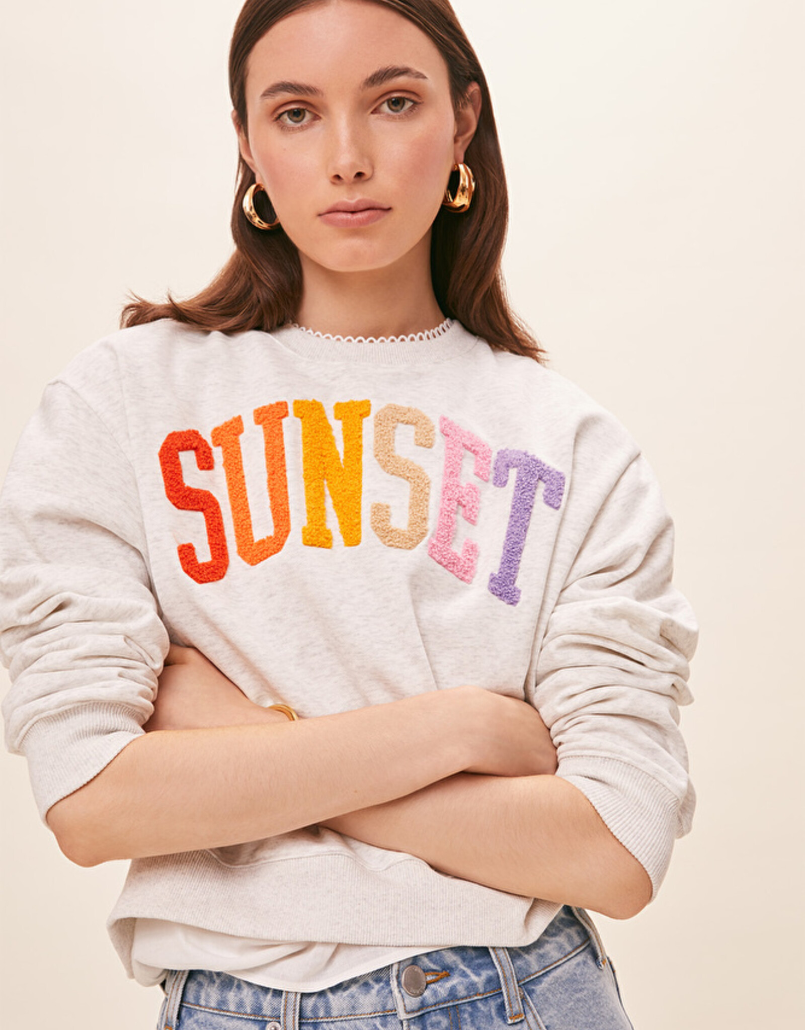 Suncoo Sweater 'Sunset' - Gris Chine  - Suncoo