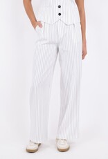 Broek Stripe  'Alessandra' - White - Neo Noir