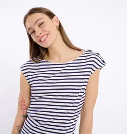 T-Shirt 'Anne-Charlotte' - Navy - Artlove