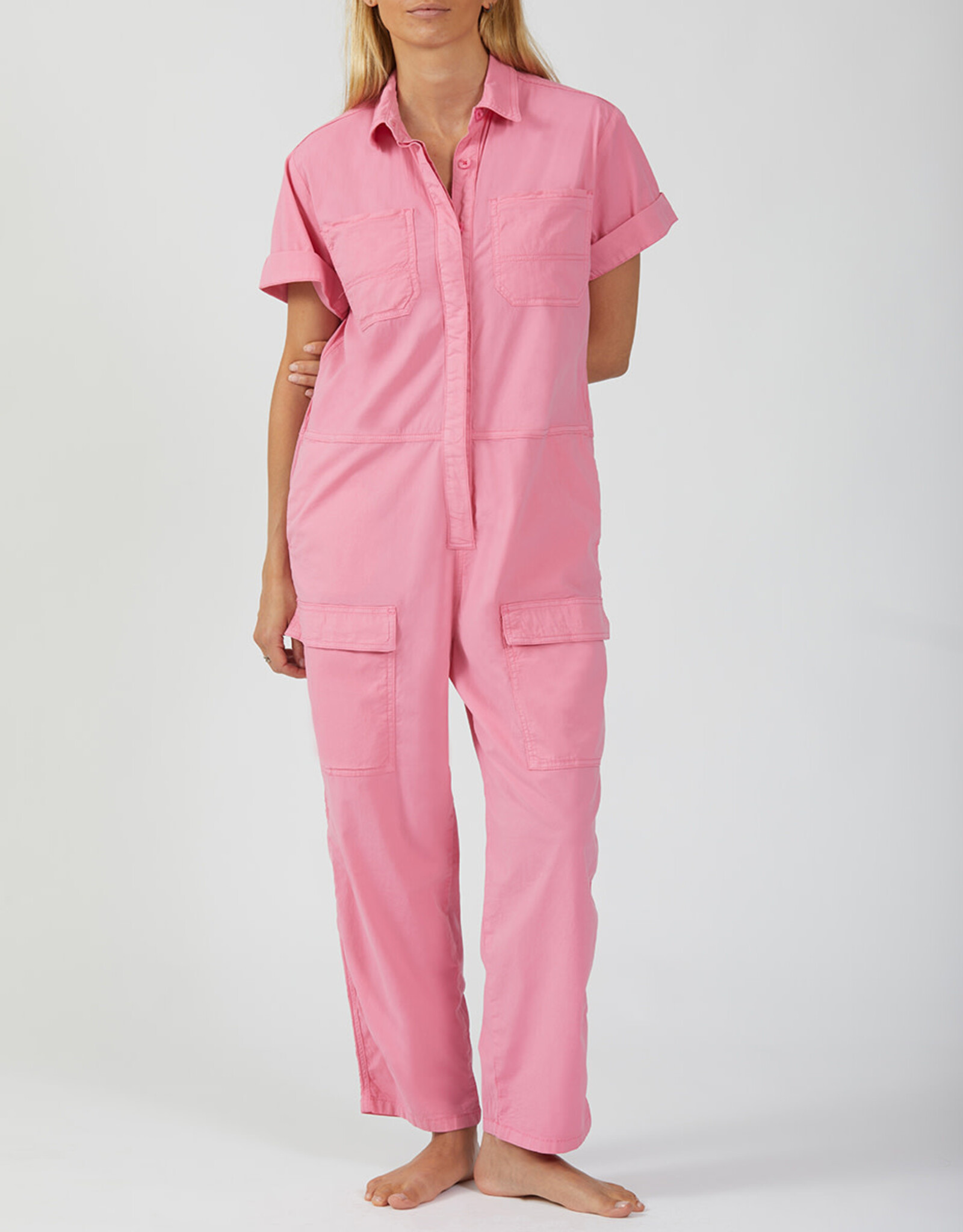 Reiko Jumpsuit 'Joplin' - Pink Block - Reiko