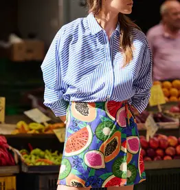 Laure+Max Blouse 'Celia' - Rayures Bleues - Laure+Max