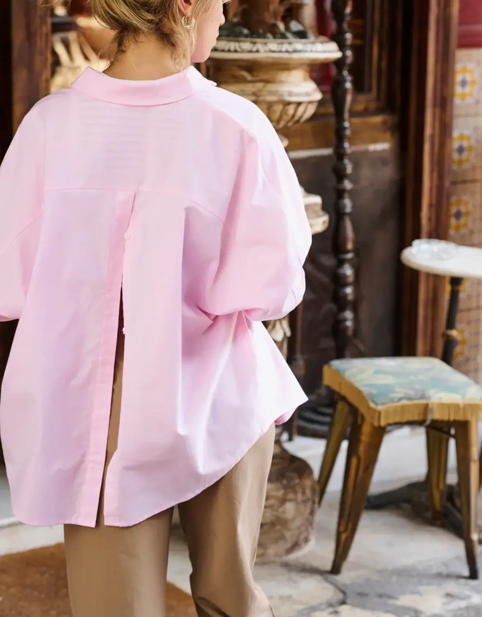 Laure+Max Blouse 'Cally' - Rose Pastel - Laure+Max