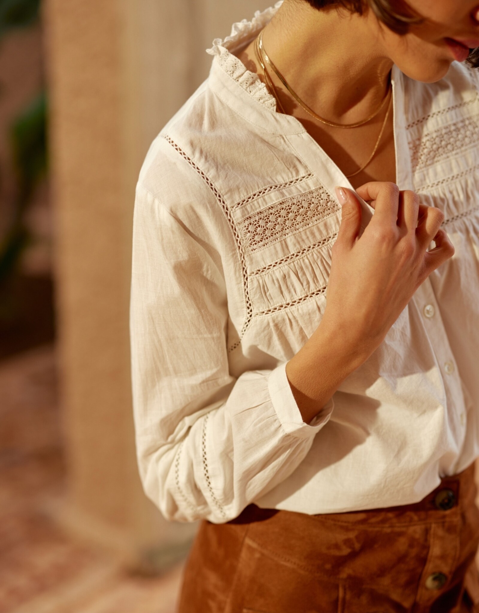 La Petite Etoile Blouse 'Bali' - Blanc - La Petite Etoile