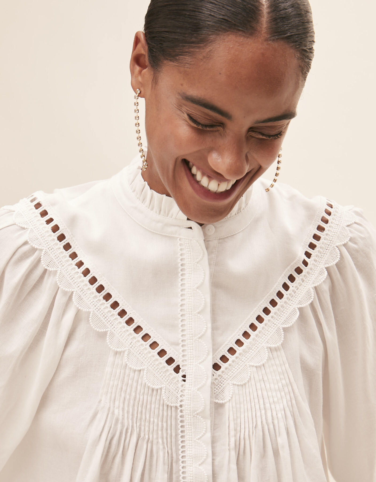 Suncoo Blouse 'Love' - Blanc Casse - Suncoo