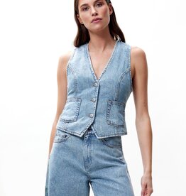 Catwalk Junkie Waistcoat 'Daisy' - Blue - Catwalk Junkie