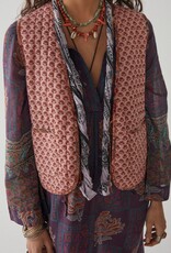 Maison Hotel Waistcoat 'Telma' - Pink Flamingo - Maison Hotel