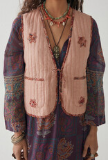 Maison Hotel Waistcoat 'Telma' - Pink Flamingo - Maison Hotel