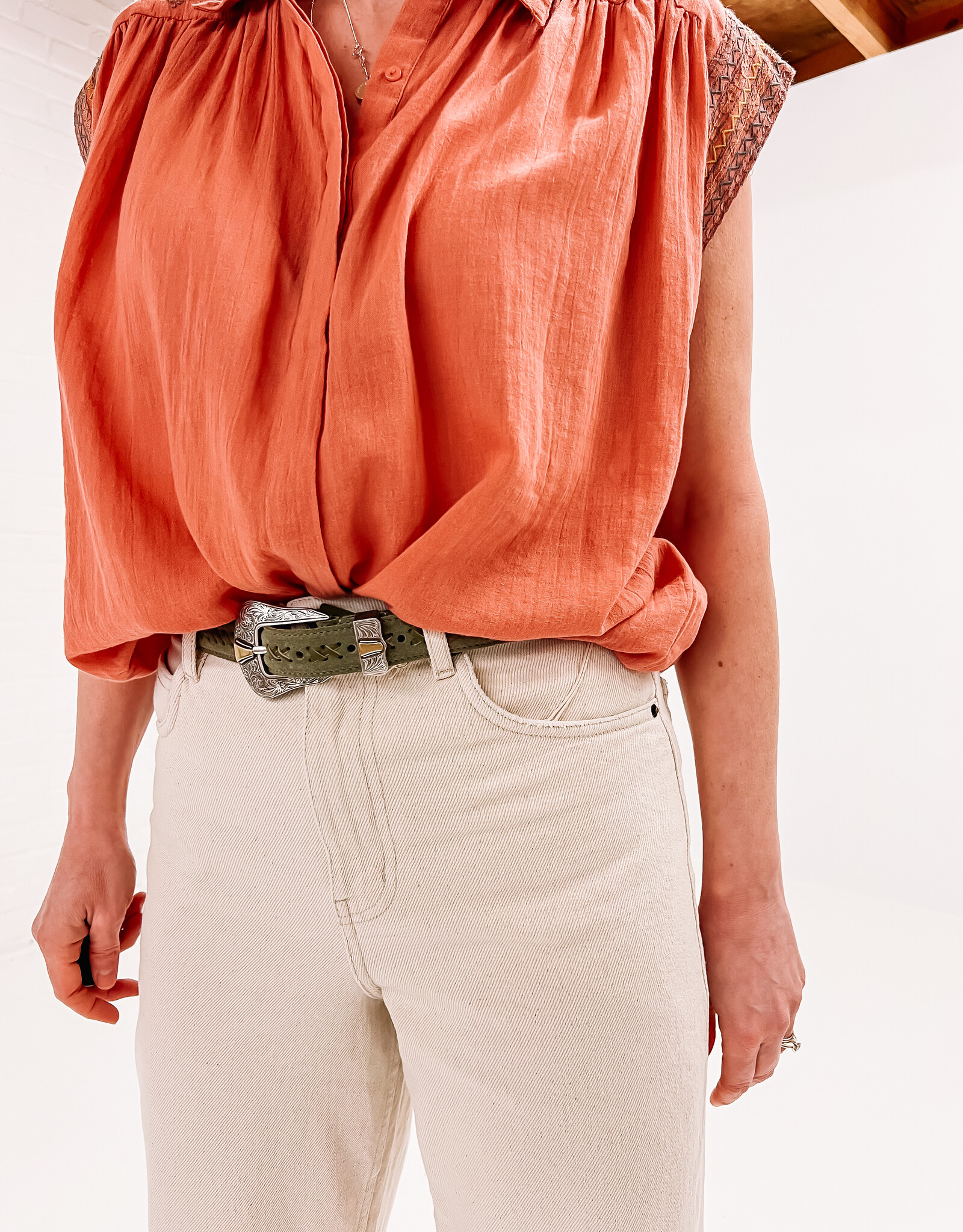 Maison Hotel Blouse 'Alicia' - Rust - Maison Hotel