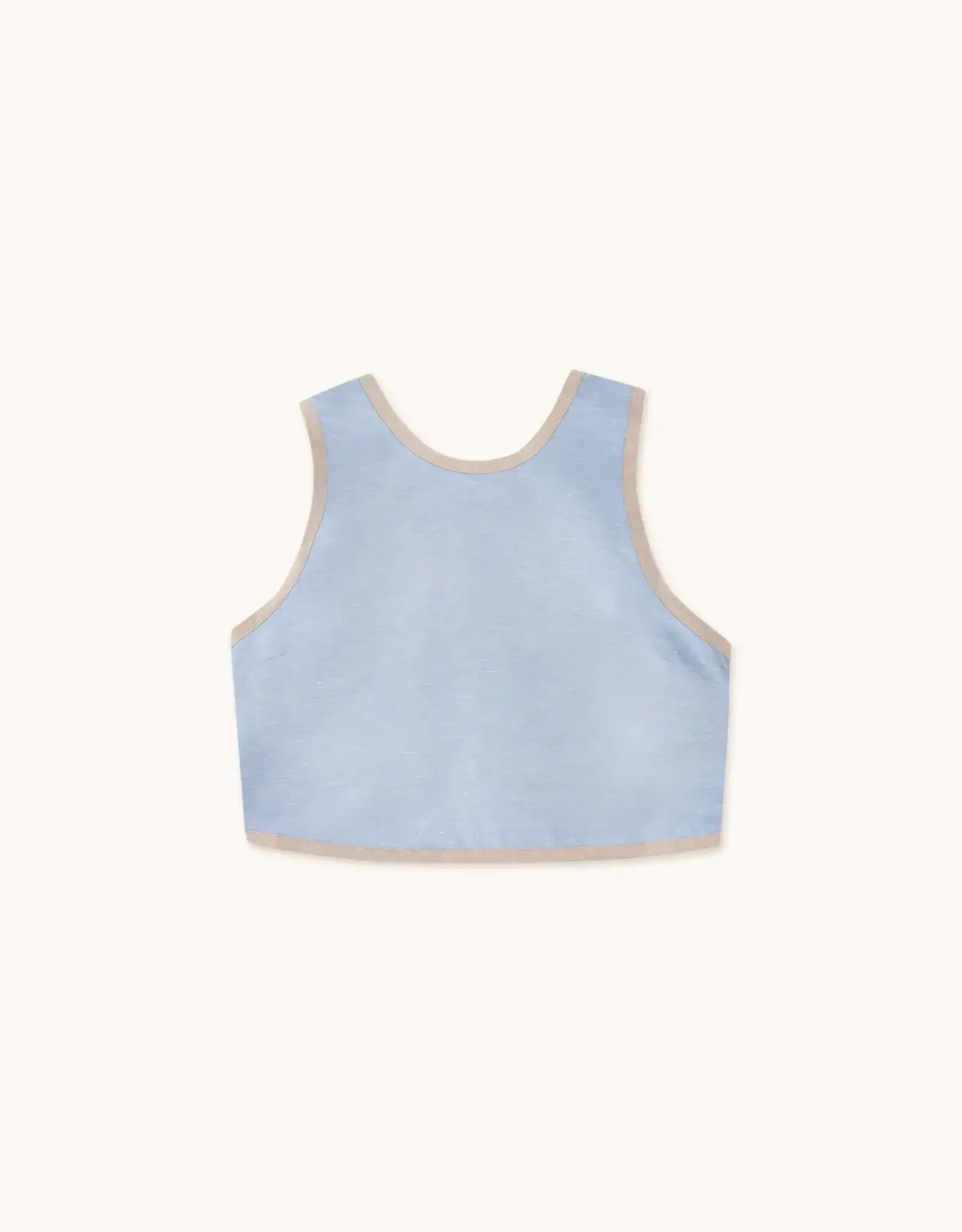 The Tiny Big Sister Top 'Contrasted' - Blue-Grey - The Tiny Big Sister