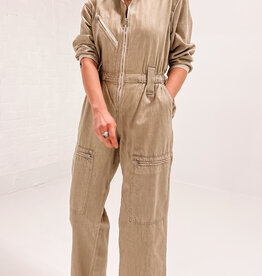 Seventy +Mochi Jumpsuit 'Amelia' - Sand Linen - Seventy Mochi