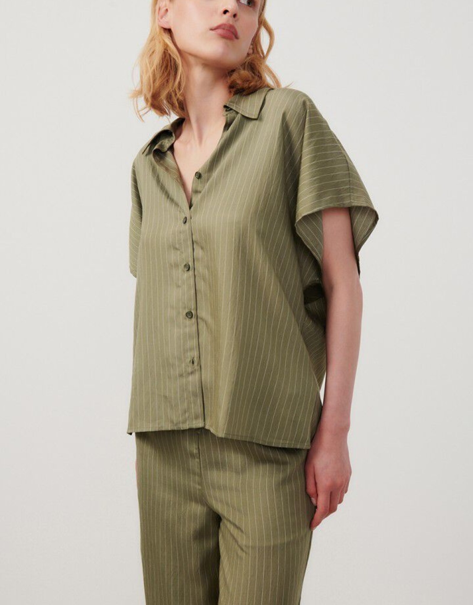 American Vintage Blouse 'Okyrow' - Olive Ray - American Vintage