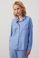 American Vintage Blouse 'Zatbay' - Rayures Aqua - Zat06A - American Vintage