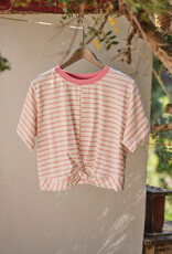Laure+Max T-Shirt 'Twisty' - Rayure Rose Blush  - Laure+Max