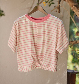 Laure+Max T-Shirt 'Twisty' - Rayure Rose Blush  - Laure+Max