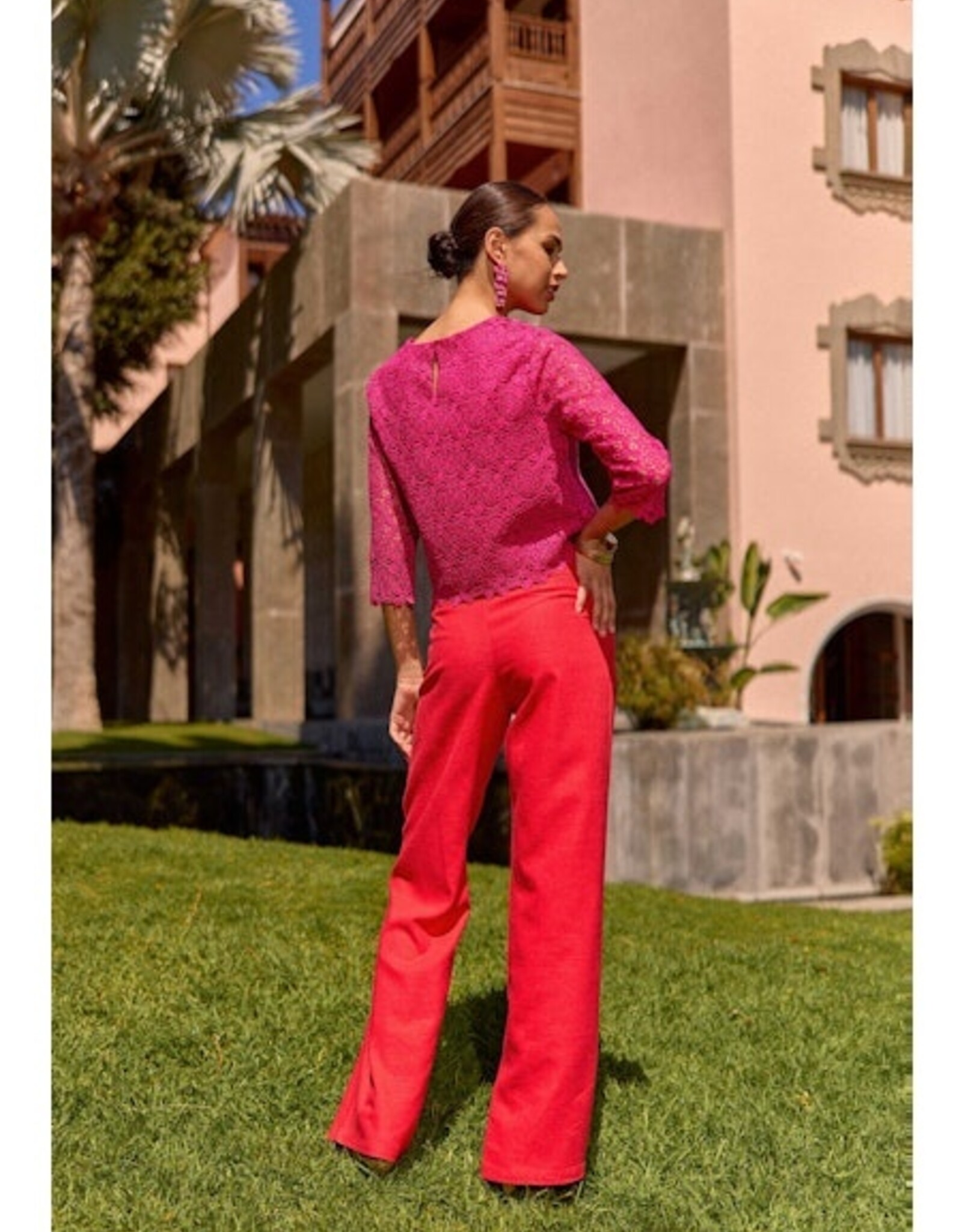 La Petite Etoile Broek 'Polimo' - Red - La Petite Etoile