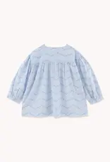 The Tiny Big Sister Blouse 'Stars' - Blue/Grey - The Tiny Big Sister