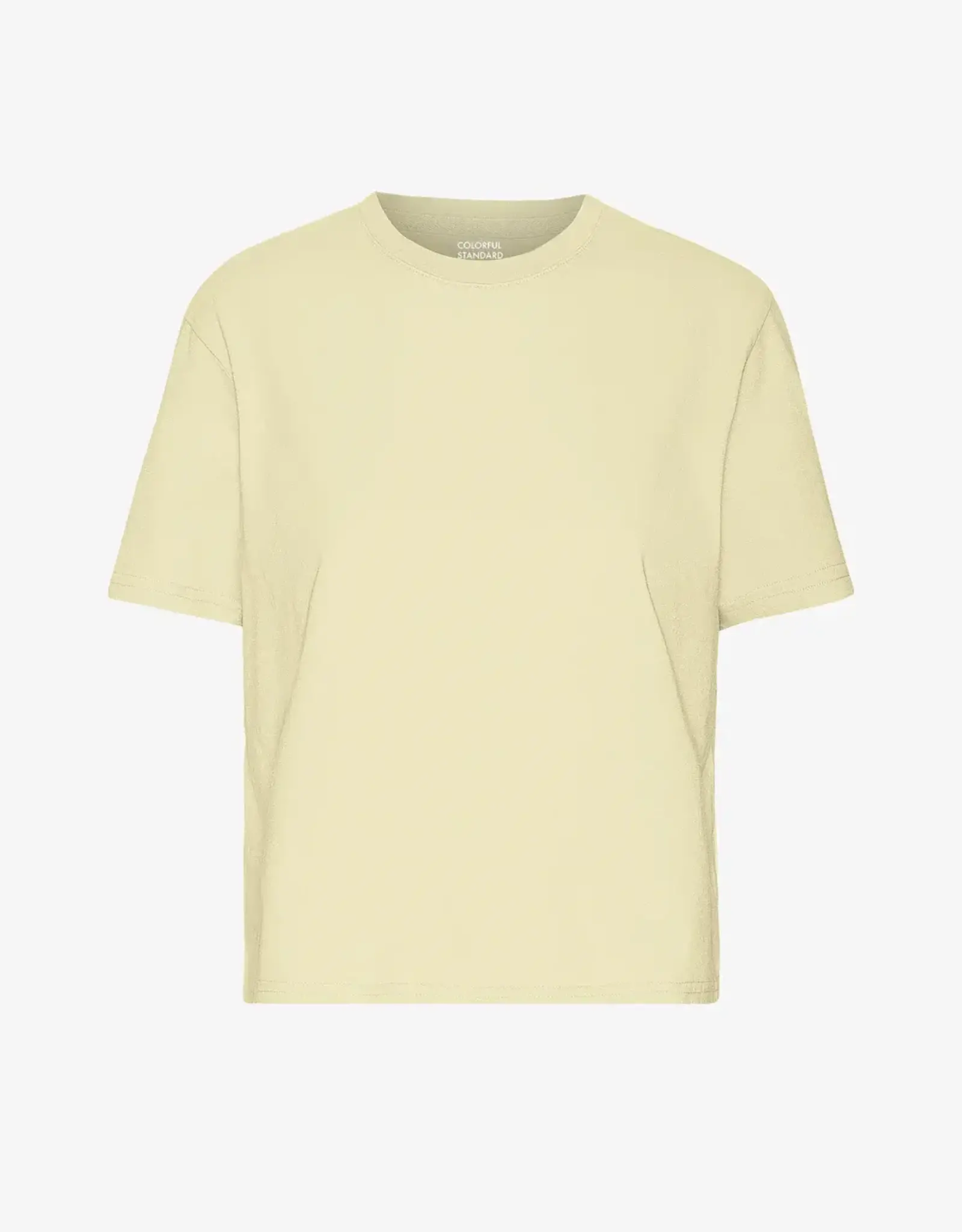 Colorful Standard T-Shirt 'Organic Boxy Crop Tee' - Soft Yellow - Colorful Standard